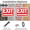 Signmission Exit Sign, Plastic, 14 in W, 10 in H, Exit Right OS-2PACK-MISC-P-1014-L-19486 - alternate 2